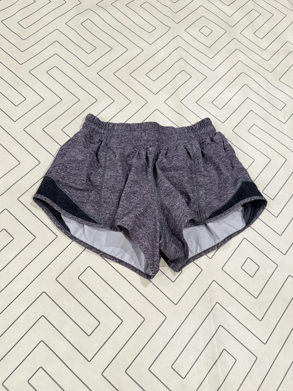Lululemon Heathered Grey Hotty Hot Shorts